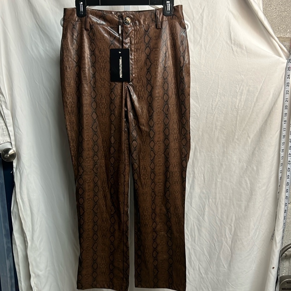 Pretty little thing faux leather‎ pants NWT